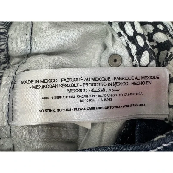 Ariat REAL Denim Lakeshore Bootcut Jeans Rosy Whipstitch Womens 25S 10018351 - Picture 10 of 12